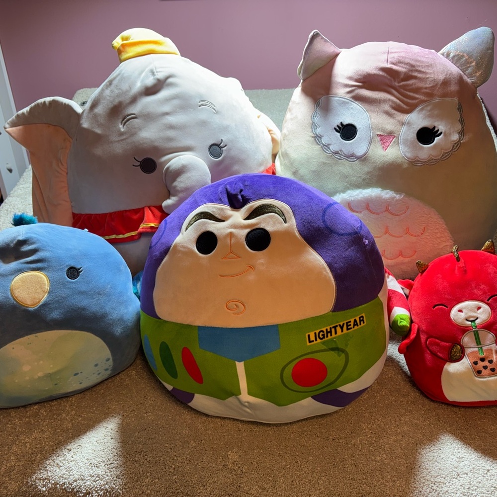 Squishmellow‎ Lot Of 5 Buzz Lightyear Dumbo And More